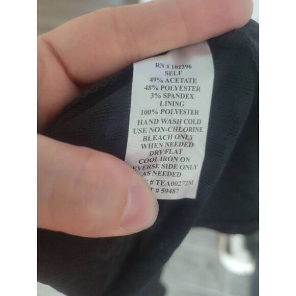 Connected Apparel Dress Black and Gold Size 12 - Picture 7 of 7